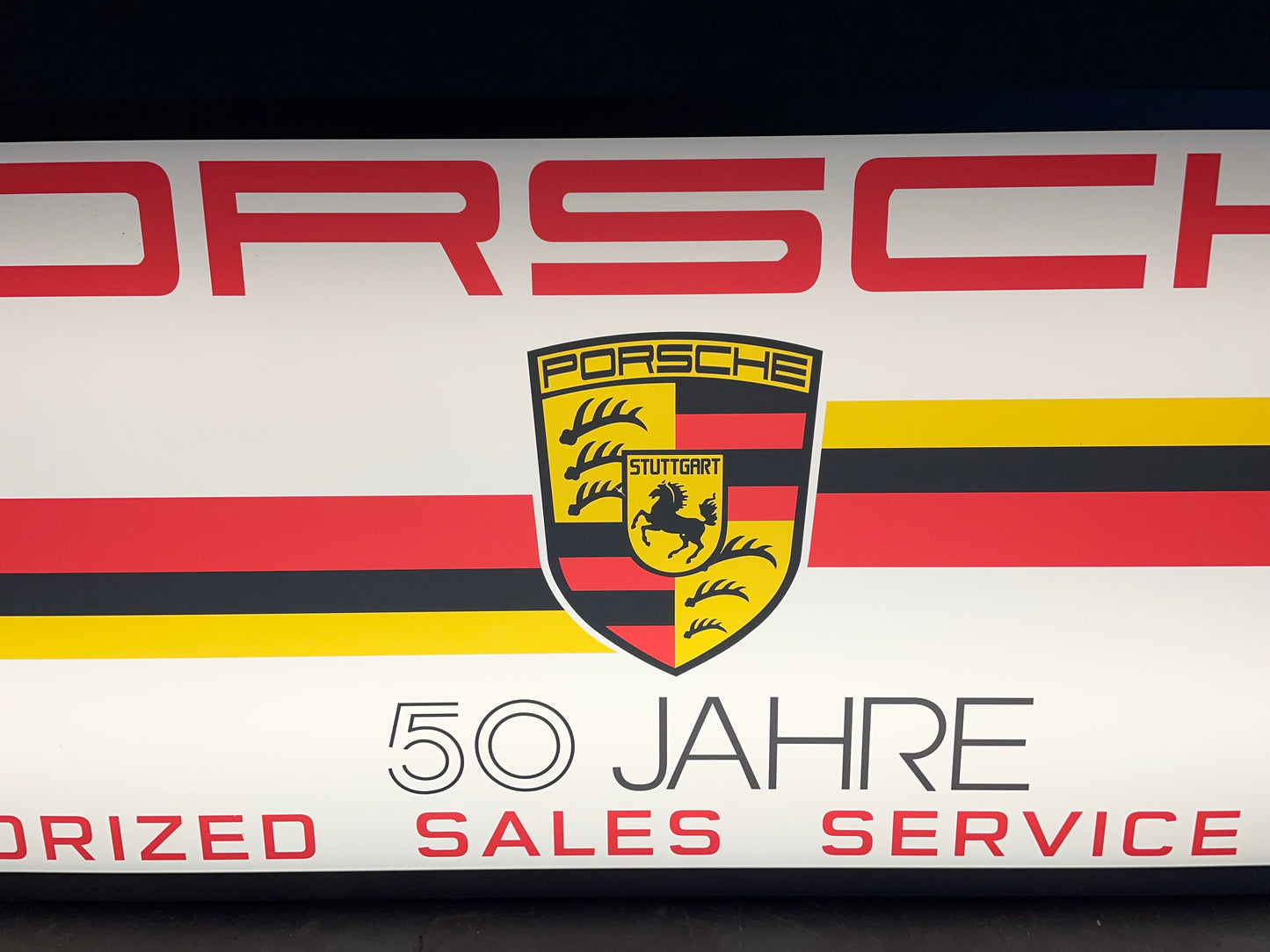 Insegna luminosa Porsche 50th Jahre