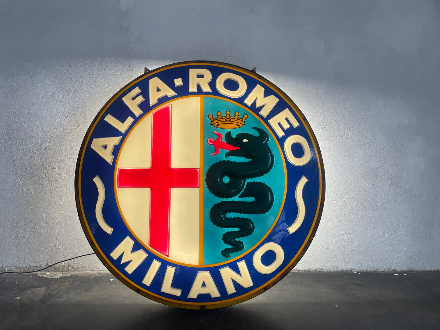 Insegna Luminosa Alfa Romeo Milano 1960