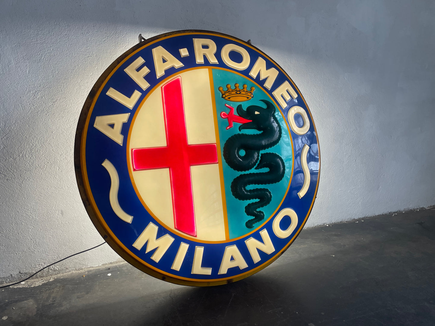Insegna Luminosa Alfa Romeo Milano 1960