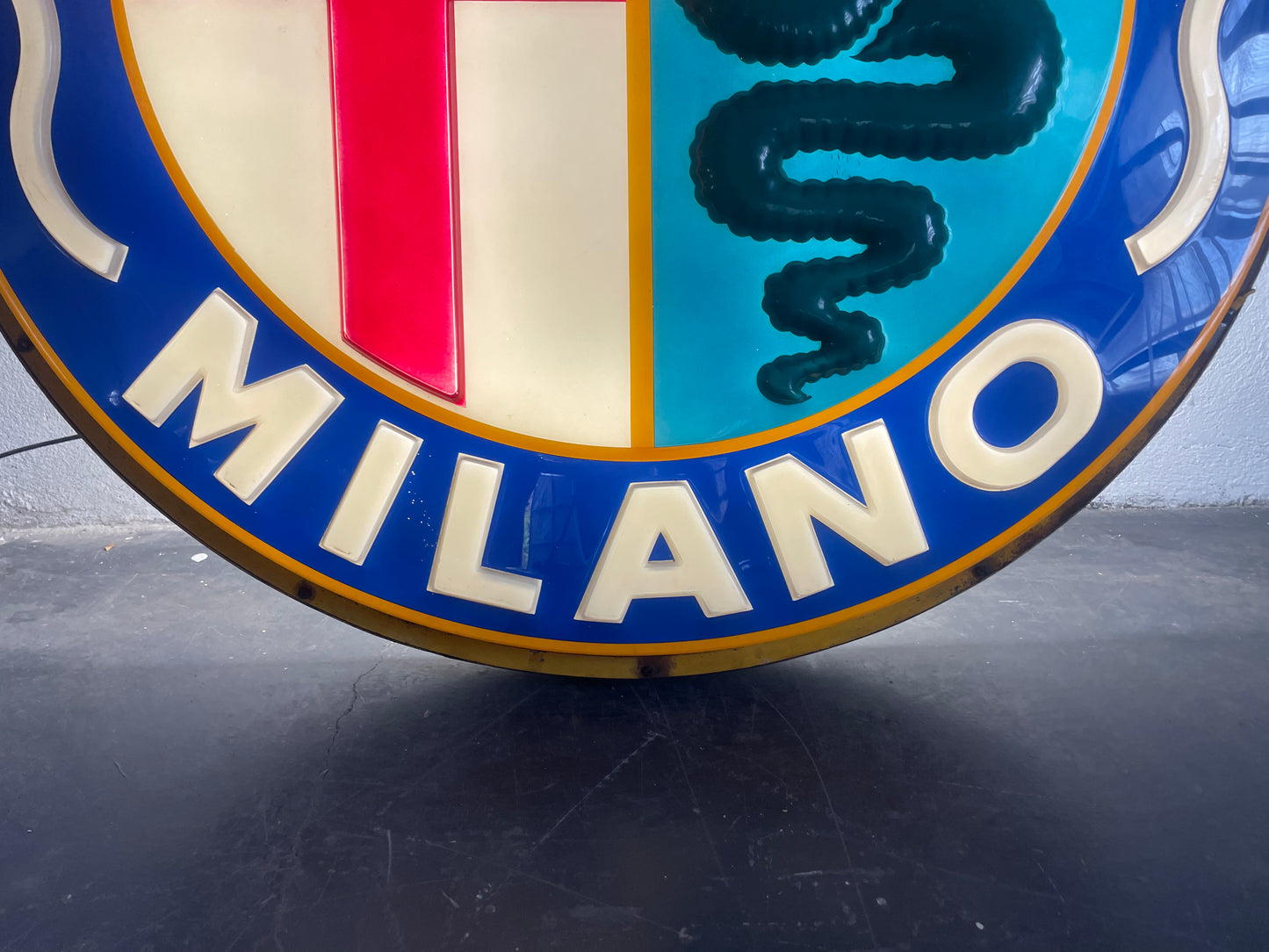 Insegna Luminosa Alfa Romeo Milano 1960