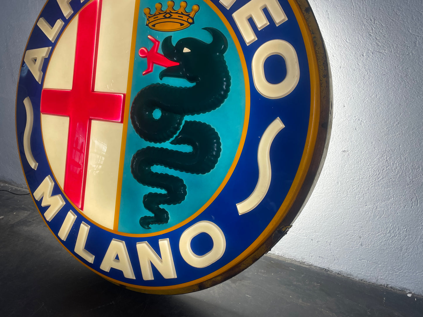 Insegna Luminosa Alfa Romeo Milano 1960