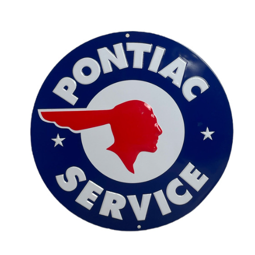 Insegna Pontiac Service USA.