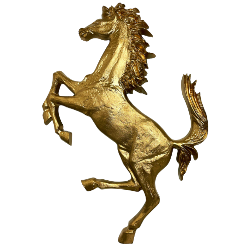 Cavallino Rampante Ferrari color Gold
