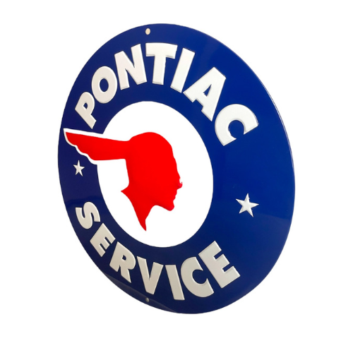 Insegna Pontiac Service USA.